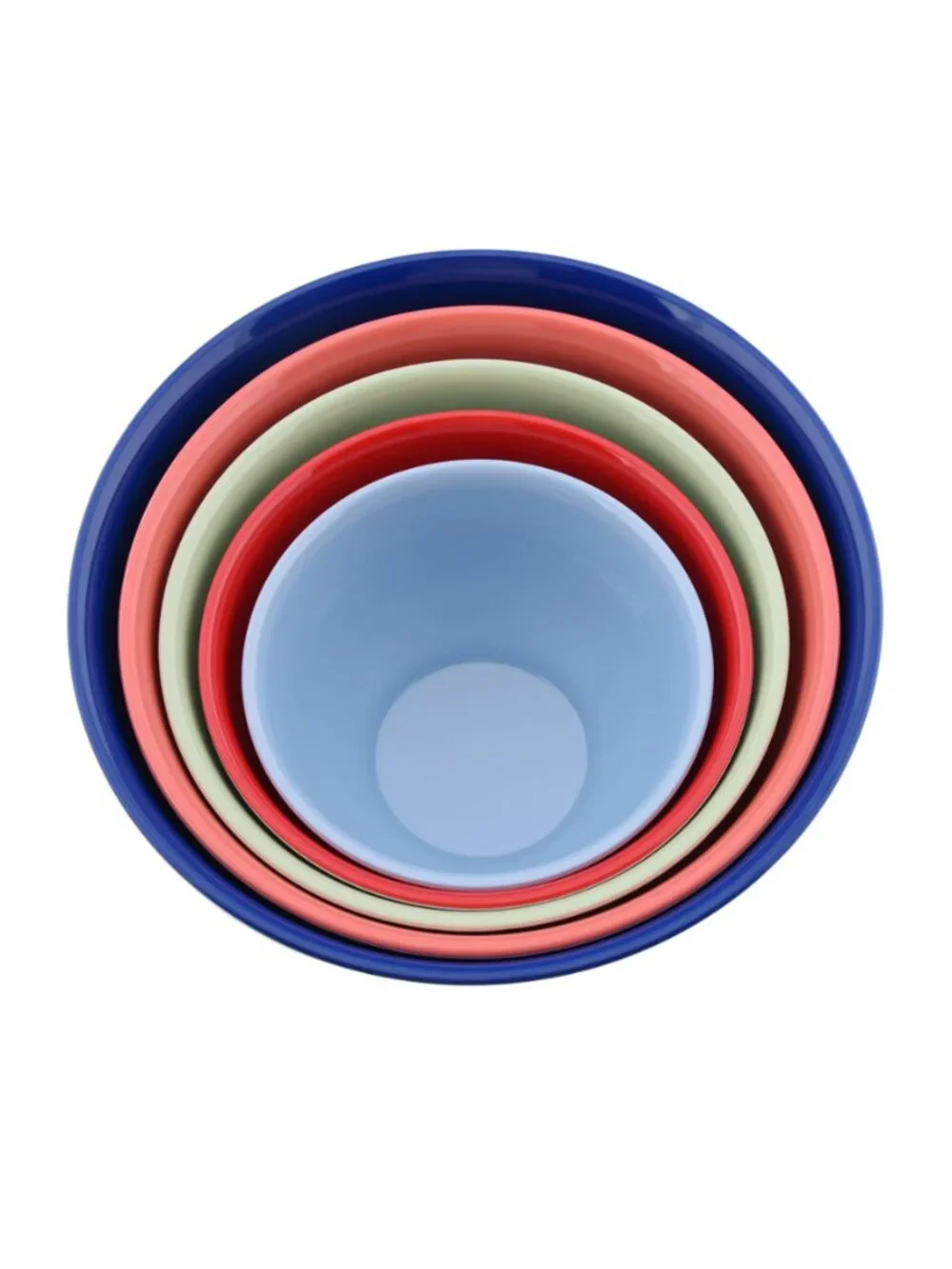The Woman Pioneer Home Heritage Floral lids 10-Piece Melamine Mixing Bowl Set